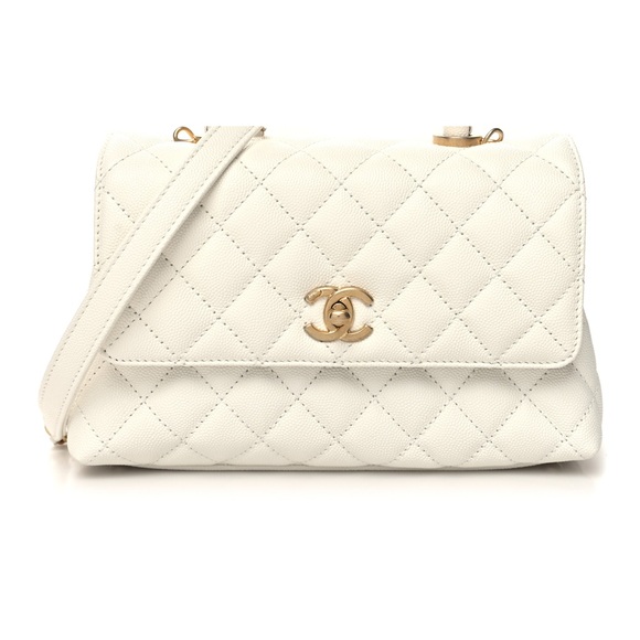 CHANEL Caviar Quilted Mini Coco Chain Handle Flap - Picture 1 of 11